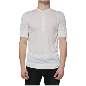 Dolce & Gabbana, Heren, Tops, Wit, Maat: XS Zijde,