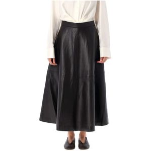 Róhe, Dames, Rokken, Zwart, Maat: L Leer,