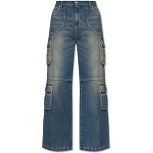 Misbhv, Dames, Jeans, Blauw, Maat: W27 Katoen,