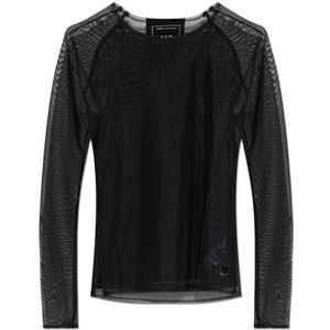 Y-3, Dames, Tops, Zwart, Maat: XS