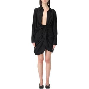 Jacquemus - A-lijn Jurken - Zwart - Viscose