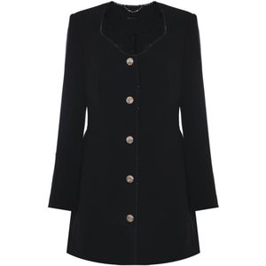 Kocca, Dames, Jurken, Zwart, Maat: XS Viscose,