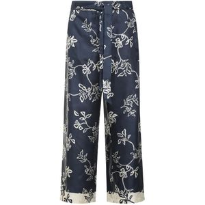 Max Mara, Dames, Broeken, Veelkleurig, Maat: M Zijde,