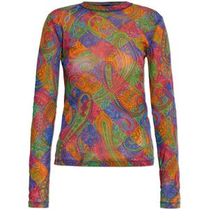 Etro, Dames, Tops, Veelkleurig, Maat: XS Tulle,