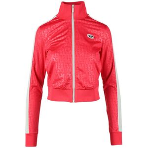 Diesel, Dames, Sweatshirts & Hoodies, Rood, Maat: M Poliester,