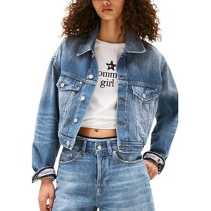 Tommy Jeans - Oversized Cropped Jack - Blauw - Dames