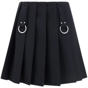 Prada, Dames, Rokken, Zwart, Maat: 2XS Wol,