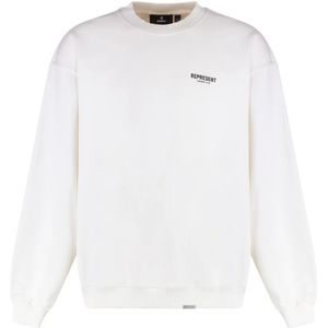 Represent, Heren, Sweatshirts & Hoodies, Wit, Maat: S Katoen,