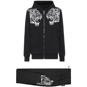 Plein Sport, Heren, Jumpsuits & Playsuits, Zwart, Maat: 4XL Katoen,