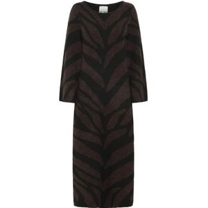 Ichi, Dames, Jurken, Veelkleurig, Maat: L