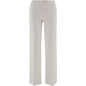 L'Agence, Dames, Broeken, Beige, Maat: W24 Nylon,