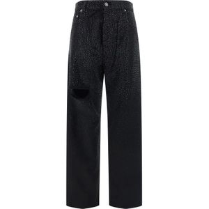 Golden Goose, Dames, Broeken, Zwart, Maat: W27 Katoen,