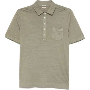 Massimo Alba, Heren, Tops, Groen, Maat: S Katoen,