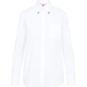Valentino - Blouse - Wit - Katoen