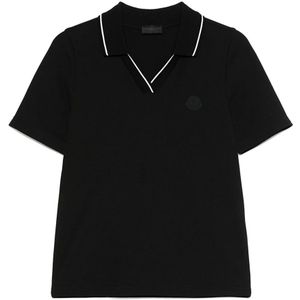 Moncler, Dames, Tops, Zwart, Maat: XS