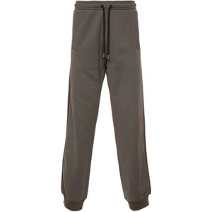 Lanvin, Heren, Broeken, Bruin, Maat: S Katoen,