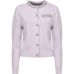 Self Portrait, Dames, Truien, Paars, Maat: XS Wol,