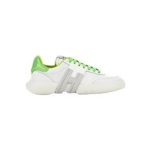 Groene platte schoenen - Hogan-3R , Green , Dames , Maat: 40 EU