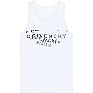 Givenchy, Heren, Tops, Wit, Maat: M