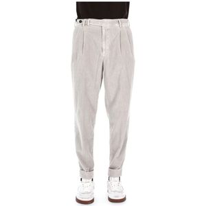 PT Torino, Heren, Broeken, Grijs, Maat: L Katoen,
