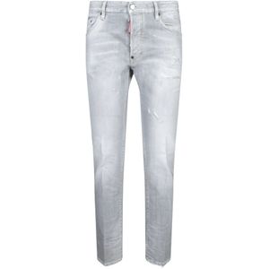 Dsquared2 - Grijze Skater Jeans - Heren - Katoen