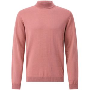 Roberto Collina, Heren, Truien, Roze, Maat: 4XL Wol,