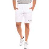 U.s. Polo Assn. - Korte Broeken - Wit - Sportieve Katoenen Bermuda Shorts