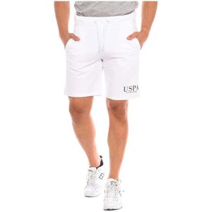 U.s. Polo Assn. - Korte Broeken - Wit - Sportieve Katoenen Bermuda Shorts