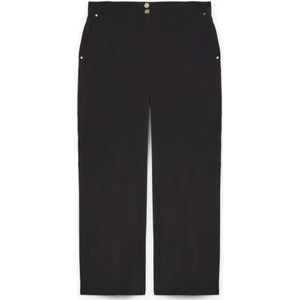 Fiorella Rubino, Dames, Broeken, Zwart, Maat: XS Nylon,