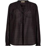 MOS Mosh, Dames, Blouses & Shirts, Bruin, Maat: XS Zijde,