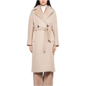Max Mara, Dames, Mantels, Beige, Maat: 2XS
