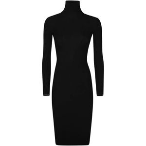 Elisabetta Franchi, Dames, Jurken, Zwart, Maat: L