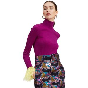 La DoubleJ, Dames, Truien, Paars, Maat: S Zijde,