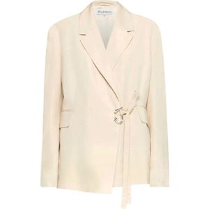 JW Anderson, Dames, Jassen, Beige, Maat: 3XS Zijde,