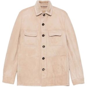 Rifugio, Heren, Jassen, Beige, Maat: XL Leer,