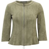 Betty Barclay - Blazerjas - Geel - Leer - Met Rits