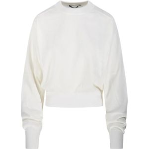 Jacquemus, Dames, Sweatshirts & Hoodies, Wit, Maat: S Wol,