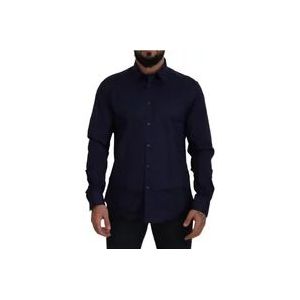 Versace Formal Hemden , Blue , Heren , Maat: XL