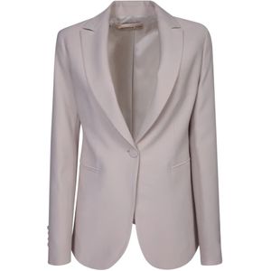 Blanca Vita, Dames, Jassen, Grijs, Maat: M Leer,