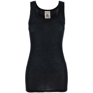 Semicouture, Dames, Tops, Zwart, Maat: M Viscose,