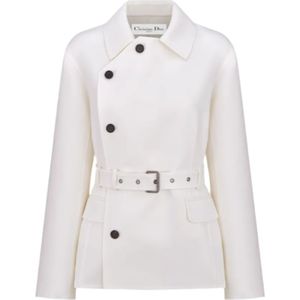 Dior, Dames, Jassen, Wit, Maat: 3XS Zijde,