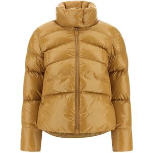 Pinko, Dames, Jassen, Beige, Maat: 2XS Nylon,