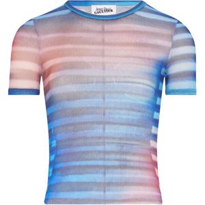 Jean Paul Gaultier, Dames, Tops, Blauw, Maat: M Polyamide,