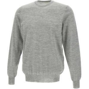 Filippo De Laurentiis, Heren, Truien, Grijs, Maat: 2XL Wol,