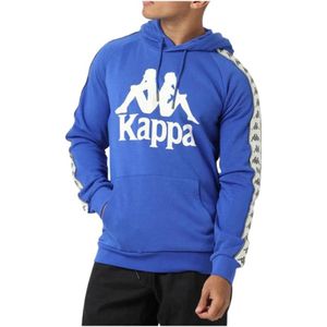 Kappa, Heren, Sweatshirts & Hoodies, Blauw, Maat: L Katoen,