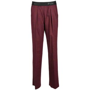 Pinko, Dames, Broeken, Rood, Maat: 3XS Wol,