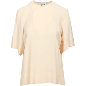 Semicouture, Dames, Blouses & Shirts, Beige, Maat: S