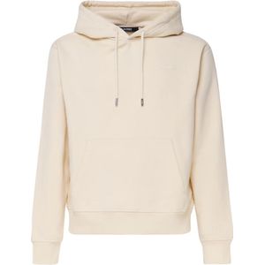 Jacquemus Geborduurd Logo Hoodie Beige Sweater , Beige , unisex , Maat: M