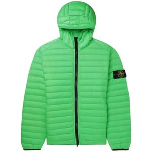 Stone Island, Heren, Jassen, Groen, Maat: S Nylon,