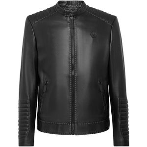 Philipp Plein, Heren, Jassen, Zwart, Maat: L